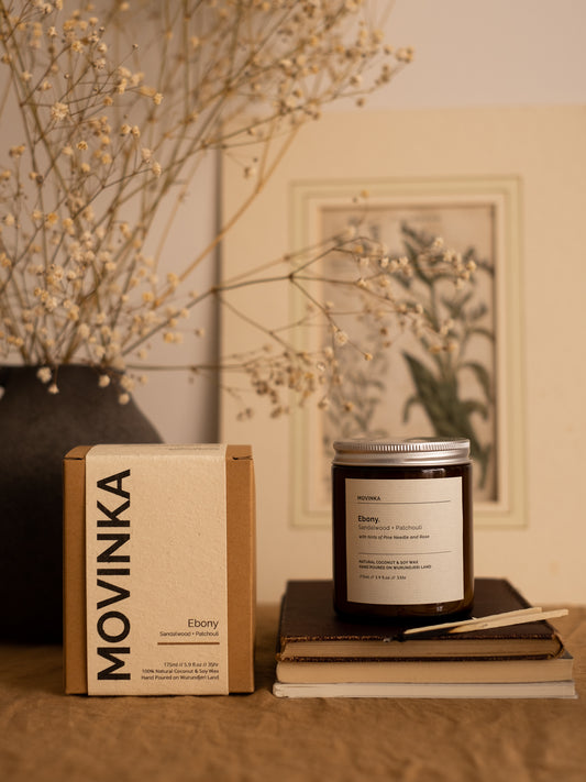 Sandalwood Scented Candle | Sandalwood Candles | MOVINKA