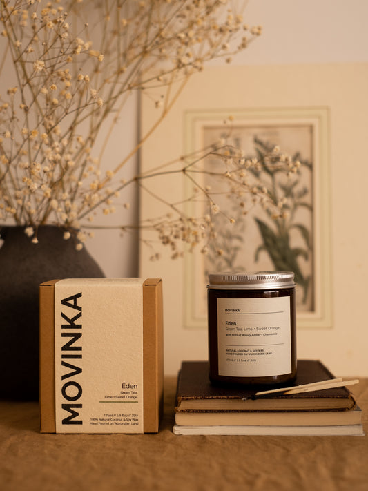 Orange Blossom Candle | Amber Candles | MOVINKA